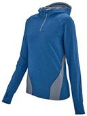 Womens1/2 Zip, Scuba Hood, 4-Way Stretch Pullover Hoodie