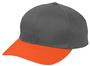 Snap Back Adjustable Youth 6-Panel Low-Profile Baseball Cap (Purple,Black,Red,Silver) BLACK/ ORANGE Primary