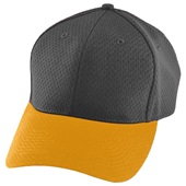 Adult Adjusable Mesh BAseball/Trucker Cap (Black,Silver,Purple) BLACK/ GOLD Primary