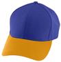 Youth Velcro-Adjustable Size, Baseball/Trucker  Cap PURPLE/ GOLD Primary