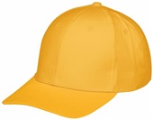 Adult & Youth Velcro Adjustable, Pre-Curved Bill Cotton Twill Cap GOLD Primary