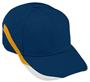 Youth, Adjustable, Low Profile, Tri-Color Baseball/Trucker Cap (Navy/Gold) NAVY/GOLD/WHITE Primary