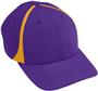  Adult/Youth Flexfit, Pre-curved bill, Low Profile Baseball/Trucker Caps PURPLE/GOLD Primary