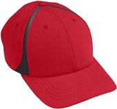 Adult/Youth Flexfit, Pre-curved bill, Low Profile Baseball/Trucker Caps RED/BLACK Primary