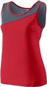 Augusta Ladies Accelerate Track Jersey 354 RED/GRAPHITE Primary