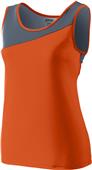 Augusta Ladies Accelerate Track Jersey 354 ORANGE/GRAPHITE Primary