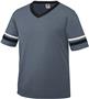 Youth 50/50 Toddler Short Sleeve w/Stripe Jerseys GRAPHITE/BLACK/WHITE Primary