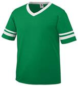 Youth 50/50 Toddler Short Sleeve w/Stripe Jerseys KELLY/WHITE Primary
