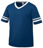 Youth 50/50 Toddler Short Sleeve w/Stripe Jerseys NAVY/WHITE Primary