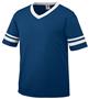 Youth 50/50 Toddler Short Sleeve w/Stripe Jerseys NAVY/WHITE Primary