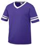 Youth 50/50 Toddler Short Sleeve w/Stripe Jerseys PURPLE/WHITE Primary