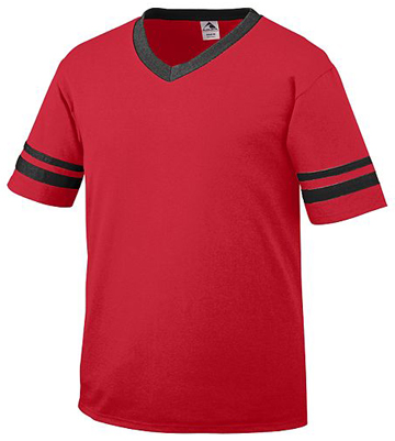 Youth Toddler Short Sleeve V-Neck 50/50 Jersey. Printing is available for this item.