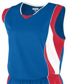 Augusta Women's Wicking Mesh Extreme Jersey 515 ROYAL/ RED/ WHITE Primary