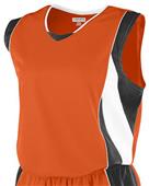Augusta Women's Wicking Mesh Extreme Jersey 515 ORANGE/ BLACK/ WHITE Primary