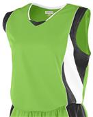 Augusta Women's Wicking Mesh Extreme Jersey 515 LIME/ BLACK/ WHITE Primary