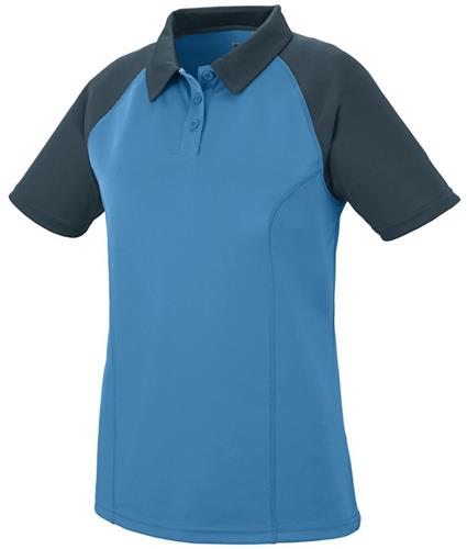 Womens 3-Button, 2-Color, Sport Polo Shirt. Printing is available for this item.