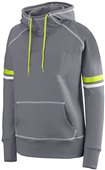 Womens Girls Pouch Pocket 2-Color Scuba Hoody Athletic Pullover GRAPHITE/WHITE/LIME Primary