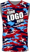 Custom Sublimated Basketball Jersey - Unisex "Camo" Cool Performance Tank