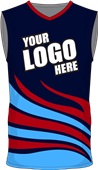 Custom Sublimated Basketball Jersey - Unisex "Fire" Cool Performance Tank