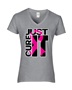 Epic Ladies Just Cure It V-Neck Graphic T-Shirts