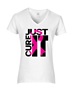Epic Ladies Just Cure It V-Neck Graphic T-Shirts