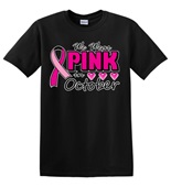 Epic Adult/Youth Pink October Cotton Graphic T-Shirts