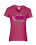 Epic Ladies Pink October V-Neck Graphic T-Shirts