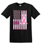 Epic Adult/Youth Pink Ribbon Flag Cotton Graphic T-Shirts