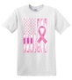 Epic Adult/Youth Pink Ribbon Flag Cotton Graphic T-Shirts