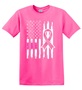 Epic Adult/Youth Pink Ribbon Flag Cotton Graphic T-Shirts