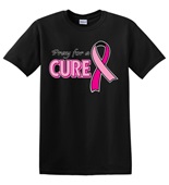 Epic Adult/Youth Pray for a Cure Cotton Graphic T-Shirts