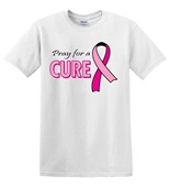 Epic Adult/Youth Pray for a Cure Cotton Graphic T-Shirts