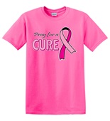 Epic Adult/Youth Pray for a Cure Cotton Graphic T-Shirts