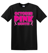 Epic Adult/Youth Pink October Cotton Graphic T-Shirts