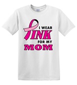 Epic Adult/Youth I Wear Pink 4 Mom Cotton Graphic T-Shirts