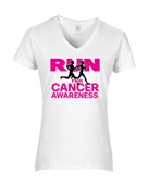 Epic Ladies Run for Cancer V-Neck Graphic T-Shirts