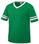 Adult Short Sleeve Stripe Sports Jerseys (AXL,AL,AM -Kelly), (AM -Royal) KELLY GREEN/ WHITE Primary