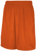 Russell 9" Adult Mesh Shorts w/Pockets (AL - Burnt Orange)