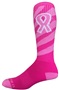 Over-The-Calf Breast Cancer Vortex Ribbon Socks PAIR