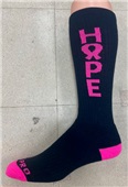 Over-The-Calf Breast Cancer Hope Ribbon Socks PAIR