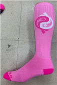 Over-The-Calf Breast Cancer Yin Yang Koi Ribbon Socks PAIR
