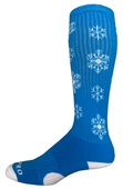 Over-The-Calf Winter Snow Flake Socks PAIR