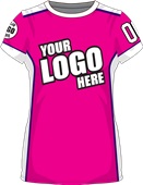 Sublimated Womens/Girls All-Sport Jersey - Custom "Pump" Cool Performance Crew