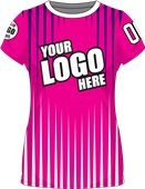 Sublimated Womens/Girls All-Sport Jersey - Custom "Rays" Cool Performance Crew