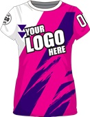 Sublimated Womens/Girls All-Sport Jersey - Custom "ScratchedUp" Cool Performance Crew