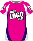 Sublimated Womens/Girls All-Sport Jersey - Custom "Wavepoint" Cool Performance Crew