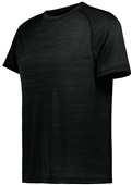 Holloway Adult All-Pro Short Sleeve Tee Heathered Shirt 222554 BLACK HEATHER Primary