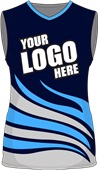 Womens/Girls Sublimated Basketball Jersey - Custom "Fire" Cool Performance Tank