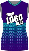 Womens/Girls Sublimated Basketball Jersey - Custom "Triangles" Cool Performance Crew Tank