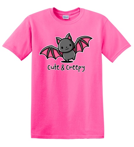Epic Adult/Youth Cute Creepy Bat Cotton Graphic T-Shirts. Free shipping.  Some exclusions apply.
